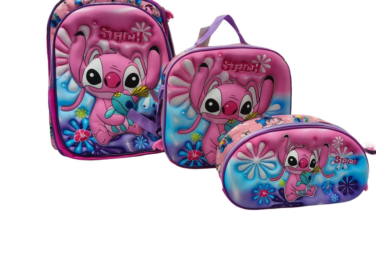 Set Escolar Infantil Stitch