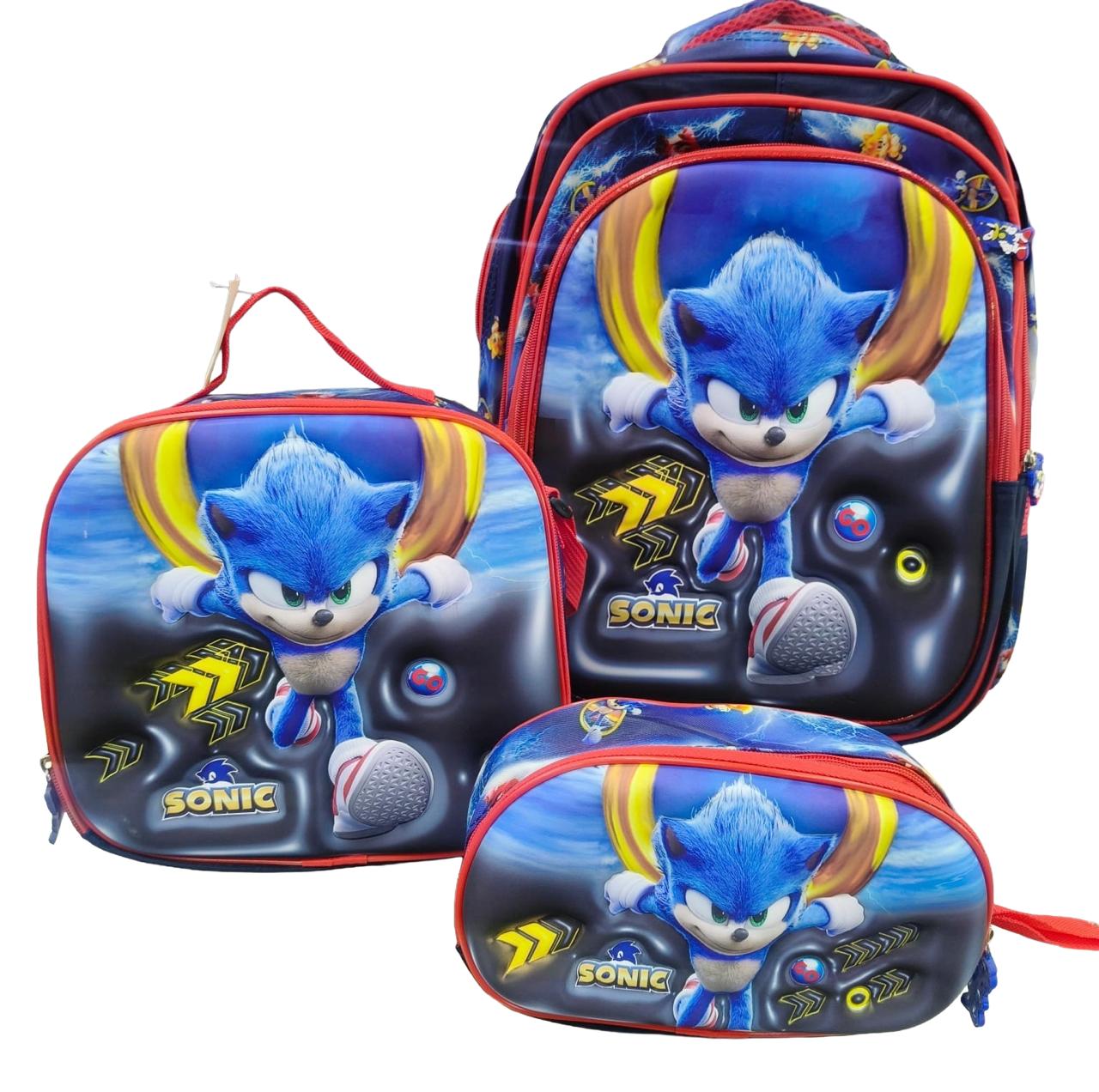 Set Escolar Infantil Sonic