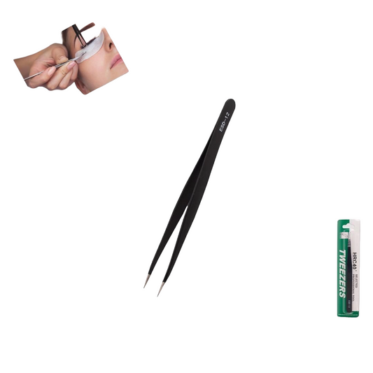 Pinza Negra para Pestañas ESD-12