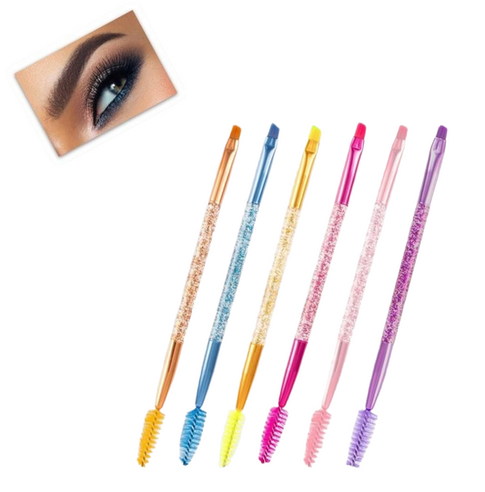 Pincel doble para cejas con cepillo