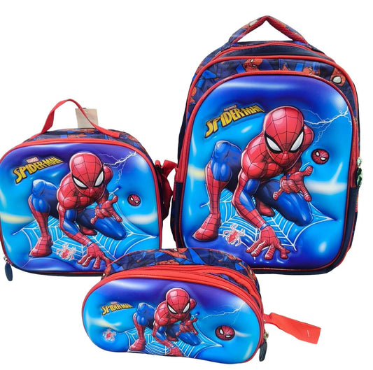 Set Escolar Infantil Spiderman