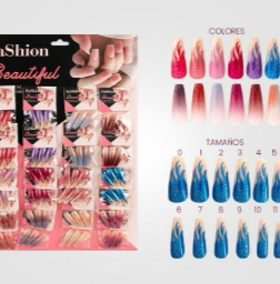 Uñas postizas decoradas